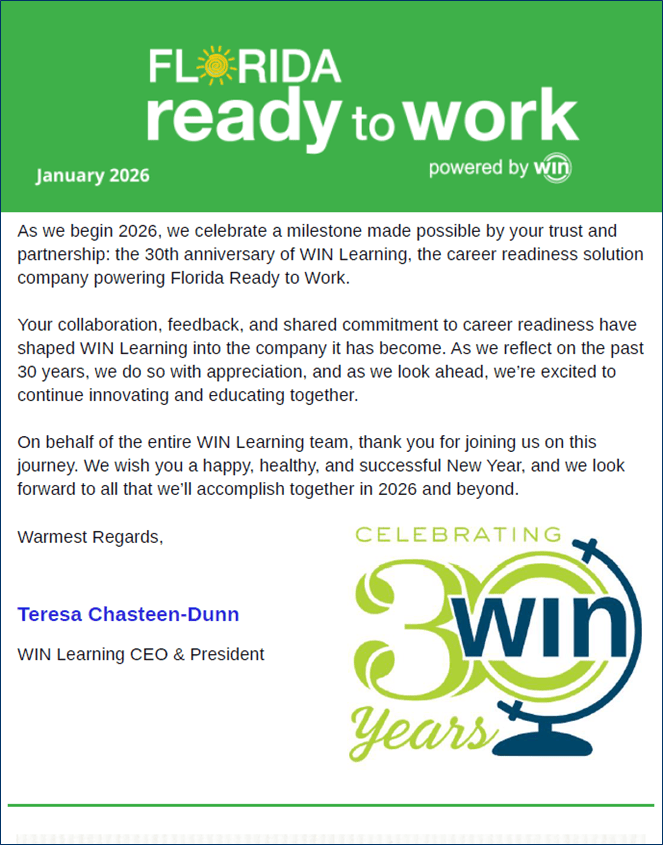 January 2026 newsletter