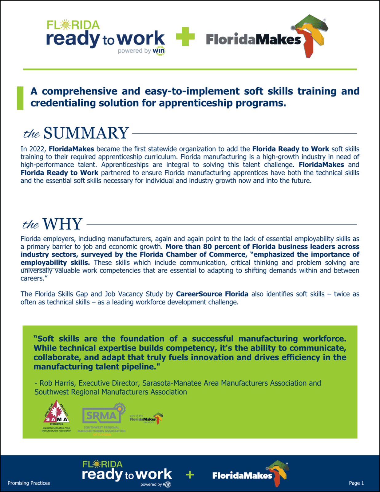 Promising Practices: FloridaMakes Apprenticeship Partnership